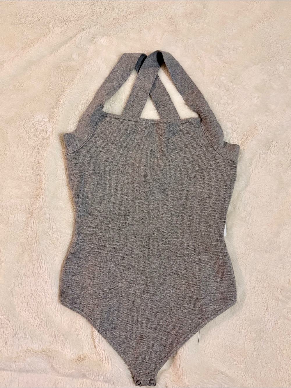 Abercrombie & Fitch Ribbed Bodysuit – Size S (NWT)  🩶